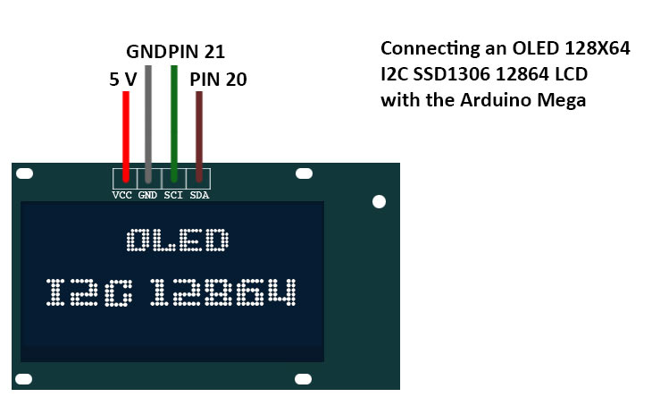 connect oled arduino